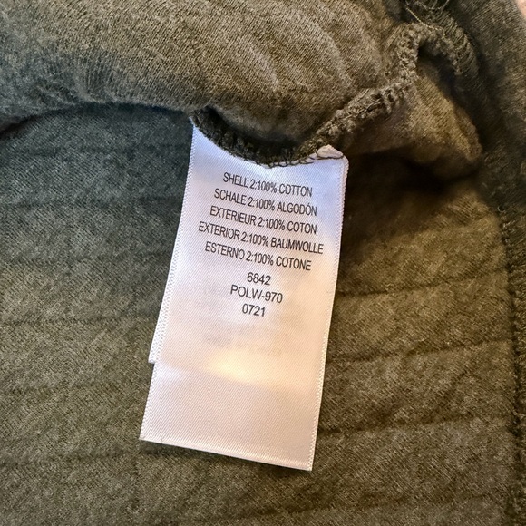 Legendary Whitetails Quilted Pullover Jacket – Olive Green Plaid Trim (Size M) - Picture 5 of 6